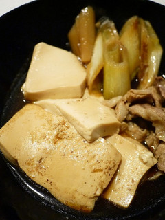 A picture of Easy Meat Tofu with Store-Bought Sukiyaki Sauce.