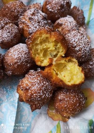 Zdjęcie przepisu Mini pączki z ciasta parzonego.