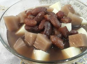 Hình của món Chè đậu đỏ thạch rau câu.