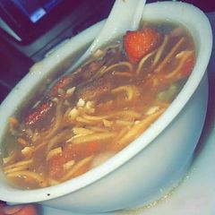 A picture of Manchow soup.