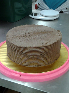 A picture of chocolate fudge cake.