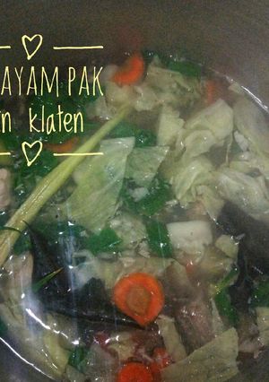 Foto resep Sop ayam pak Min klaten