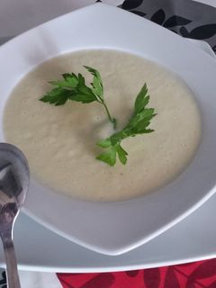 Una foto de Crema de puerros
