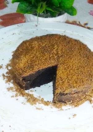 ओरियो चॉकलेट ब्राउनी (oreo chocolate brownie recipe in Hindi) रेसिपी मुख्य फोटो