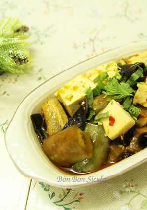 Hình của món Cà Tím Tứ Xuyên (Món Chay).