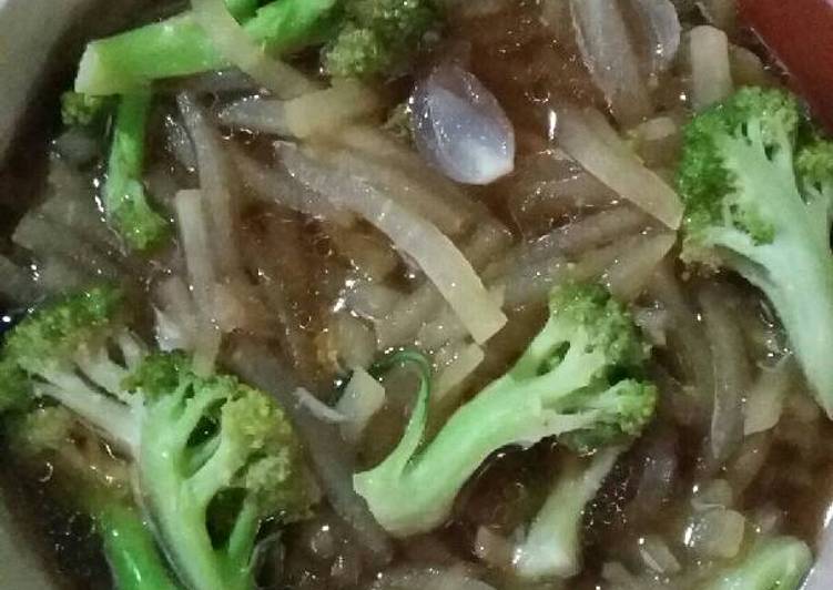 Cara memasak Brokoli Labu Siam Saus Tiram Anti Gagal