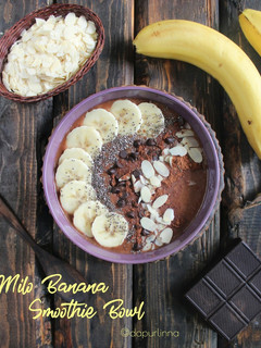 Foto resep Milo Banana Smoothie Bowl
