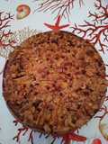 Torta di mele con amaretti noci e cioccolato fondente
