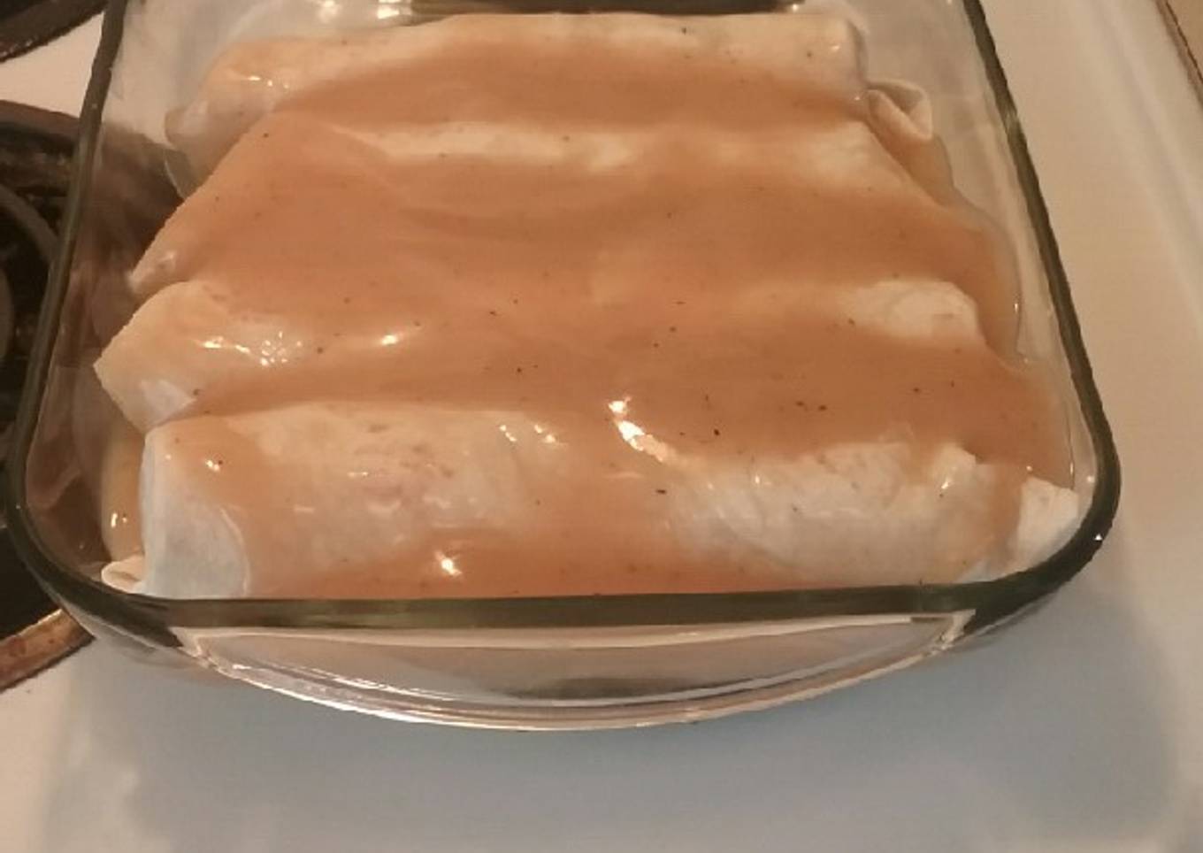 Chicken and Stuffing Enchiladas