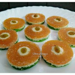 A picture of Khoya stuffed petha.