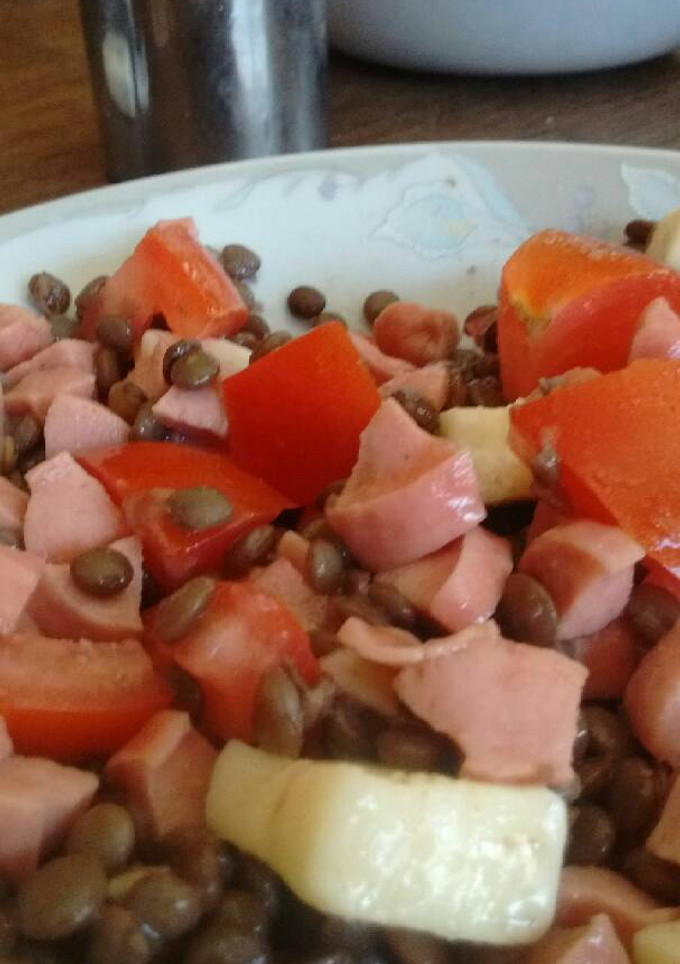 Una foto de Ensalada super fresca y rica para el verano