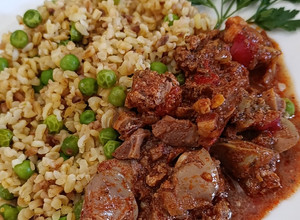 Magyaros csirkebelsőség recept fotója