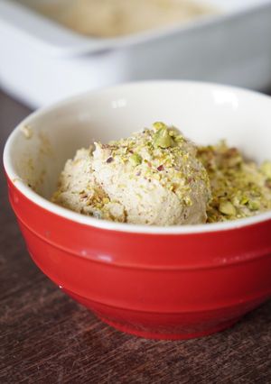 Una foto de Helado de pistacho viral