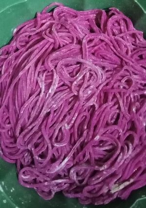 Foto resep Mi buah naga homemade