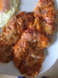 Una foto de Pechupizzas receta keto (pechugas)