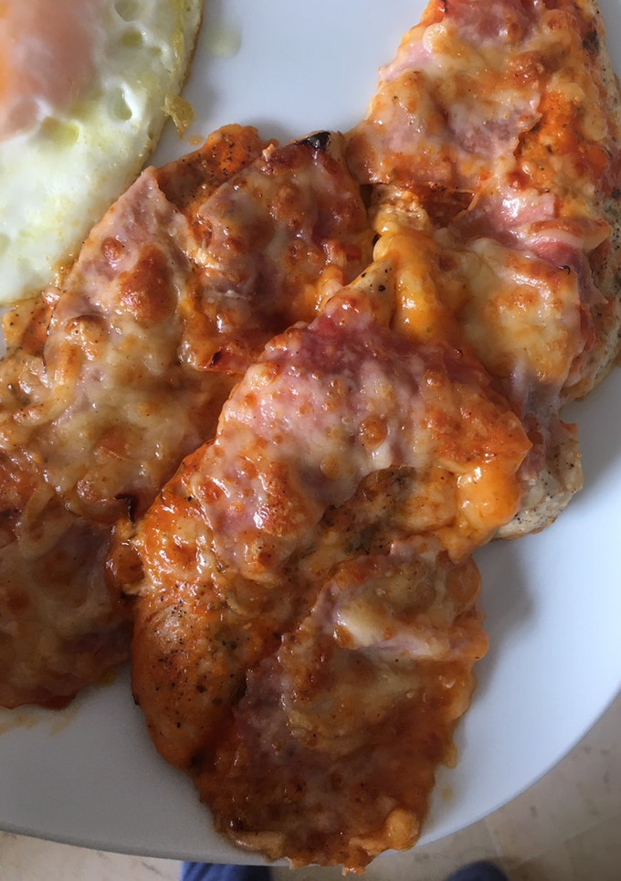 Una foto de Pechupizzas receta keto (pechugas)