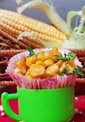 A picture of Corn Chaat.