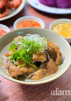 Hình của món Giò Heo Nấu Giả Cầy.