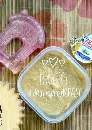 Foto resep MPASI 7+ Oat Nila Wortel Edamame Kaldu Ceker