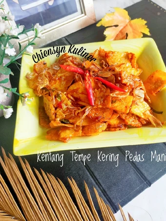 Langkah Mudah untuk Membuat Resep KEntang TEmpe Kering Pedas Manis yang  Bikin Ketagihan Anti Ribet, Bisa Manjain Lidah