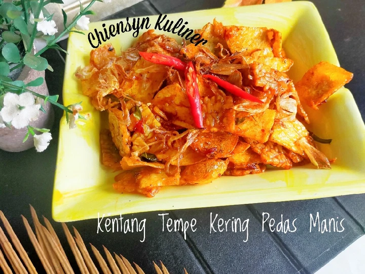 Langkah Mudah untuk Membuat Resep KEntang TEmpe Kering Pedas Manis yang  Bikin Ketagihan Anti Ribet, Bisa Manjain Lidah