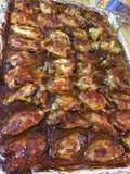Alitas en barbacue tradicional