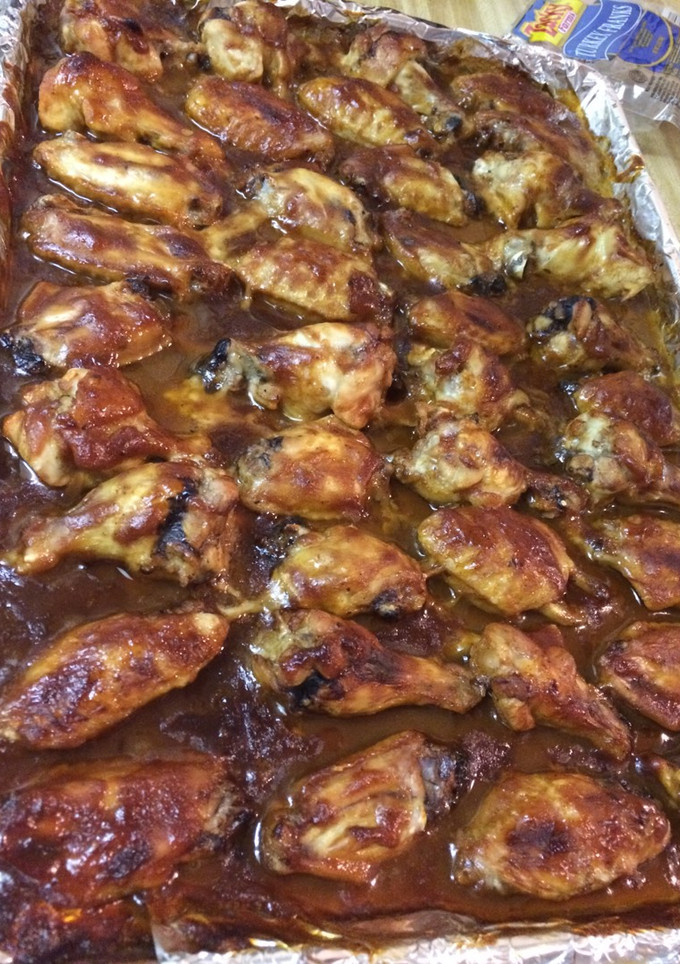 Una foto de Alitas en barbacue tradicional