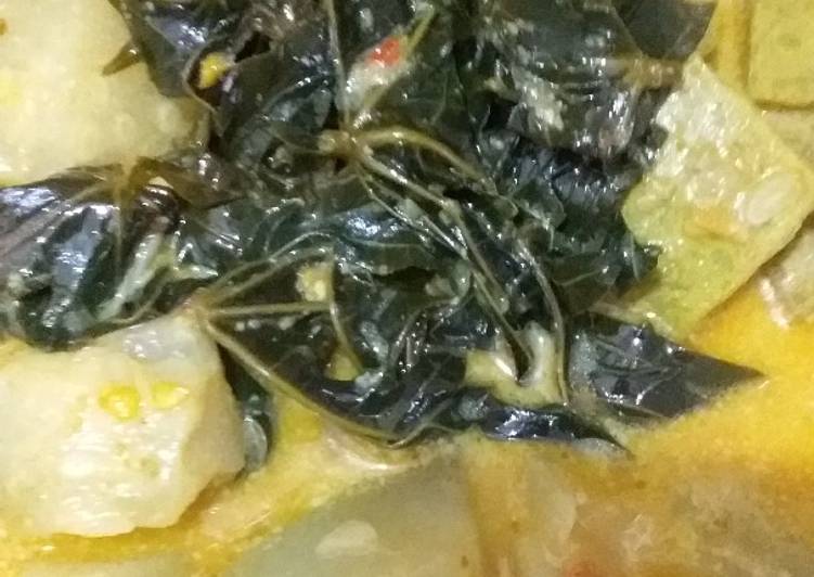 Resep Sayur Santan Labu air Feat daun Pepaya Jepang yang Sempurna