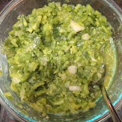 A picture of Pesto with almonds.