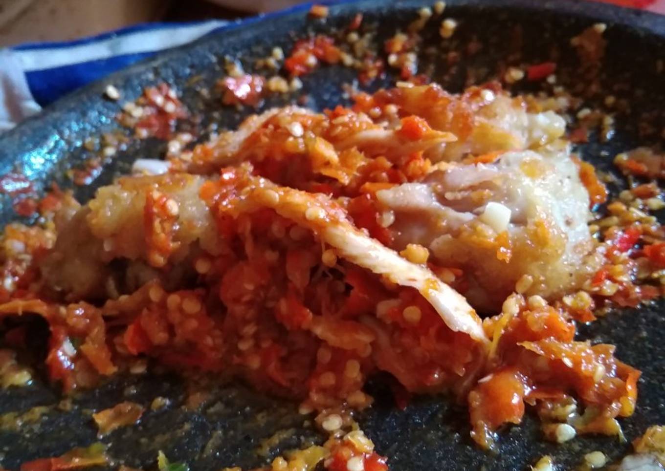 Ayam geprek sambel bledek andalanku#part2������
