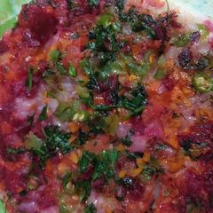 A picture of Suji mix veg uttapam.