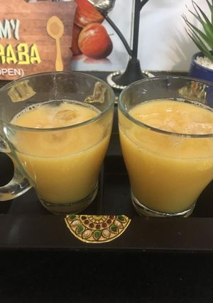 A picture of Summer special Bel(बेल) sharbat.