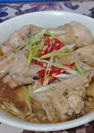 Foto resep Ayam Kukus Wijen