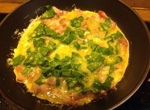 Une photo de Omelette à l'oseille et à l'aillet