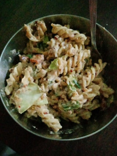 A picture of Healthy white sauce pasta.