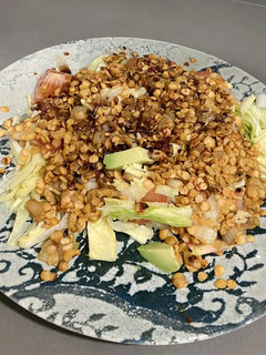 Una foto de Ensalada lentejas rojas