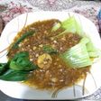 Pokcoy garlic daging cincang