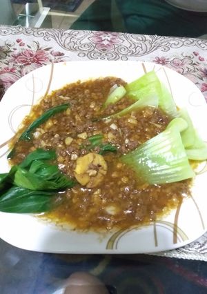 Foto resep Pokcoy garlic daging cincang