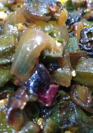A picture of Okra masala.