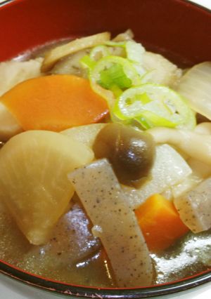 A picture of Hearty Vegetable Kenchin-jiru Soup.