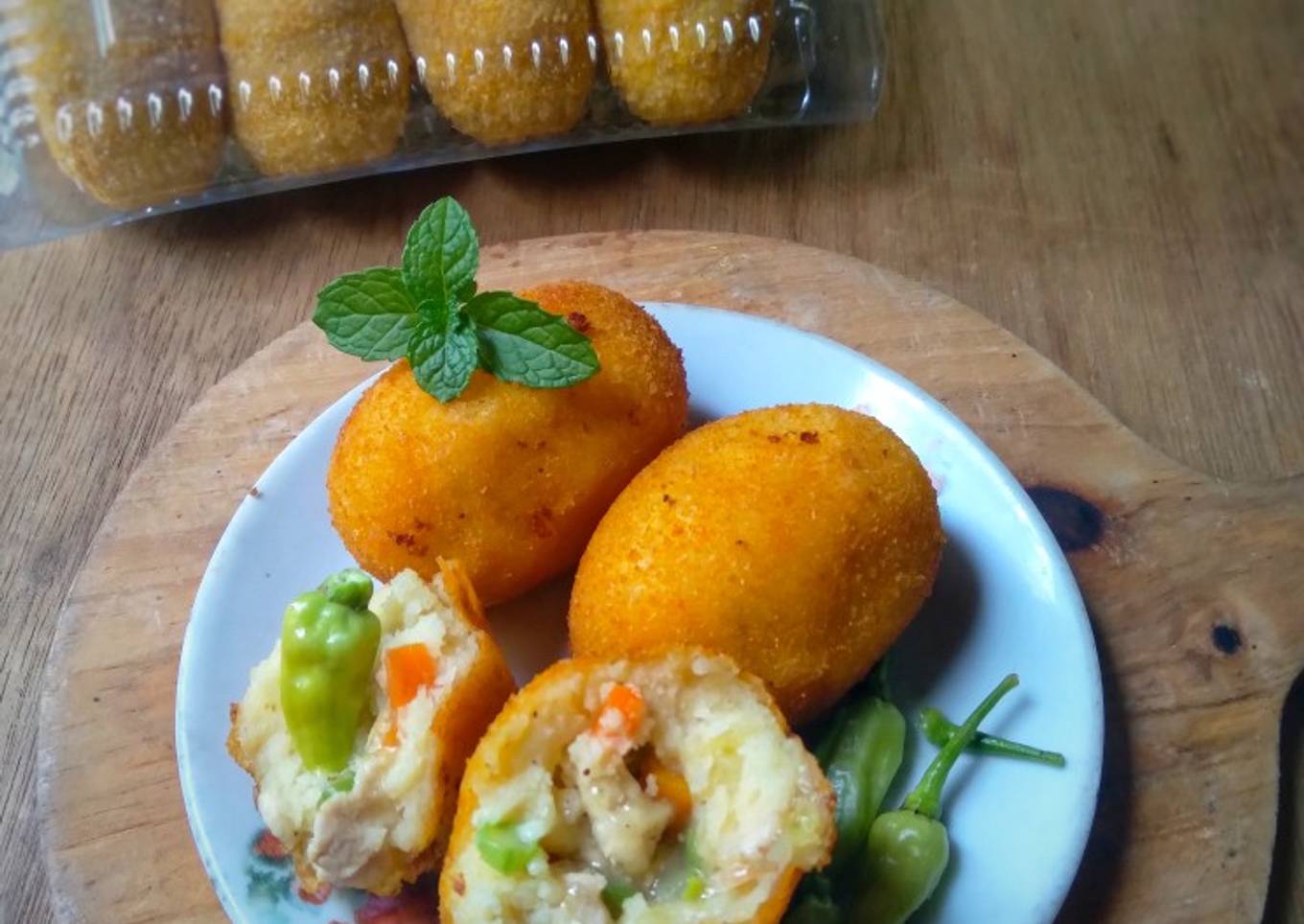 Kroket Kentang Isi Ayam Sayur