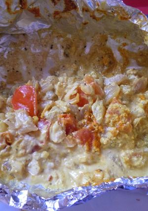 Une photo de Papillote de poisson au fenouil