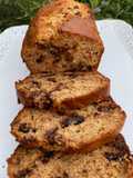 Budín de banana y chocolate