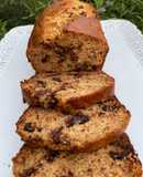 Budín de banana y chocolate