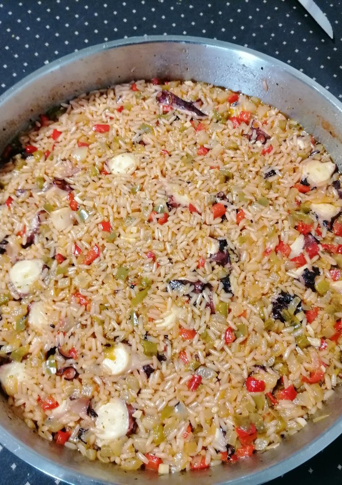 Una foto de Arroz caldoso de pulpo