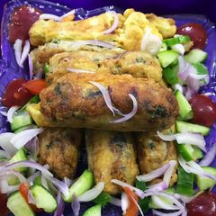 A picture of Potato seekh kabab.