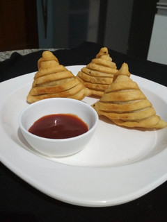 A picture of Layered Vegetable Samose.
