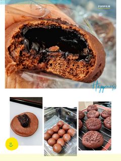 Foto resep Triple Chocolate Bun / Roti Luar dalam coklat lumerrrr