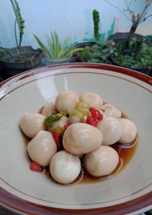 Foto resep Mechurial Jangjorim / Telur Puyuh Asin Korea (Menu Diet)