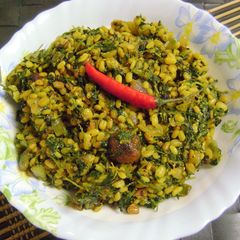 A picture of Methi & Moong Dal Stir Fry.